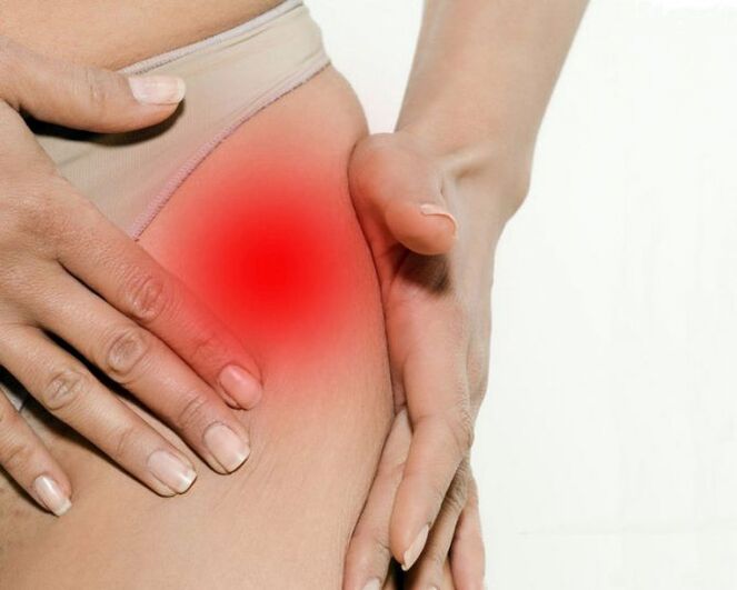 Groin and Buddha pain with arthrosis of hip joint
