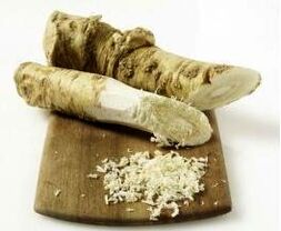 Horseradish to squeeze the joint pain